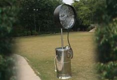 Stainless steel misting fan